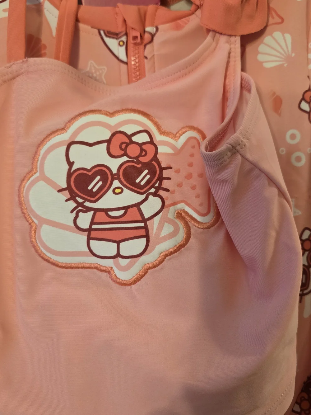 Hello Kitty Pink Girls' 2-Piece Swim Set